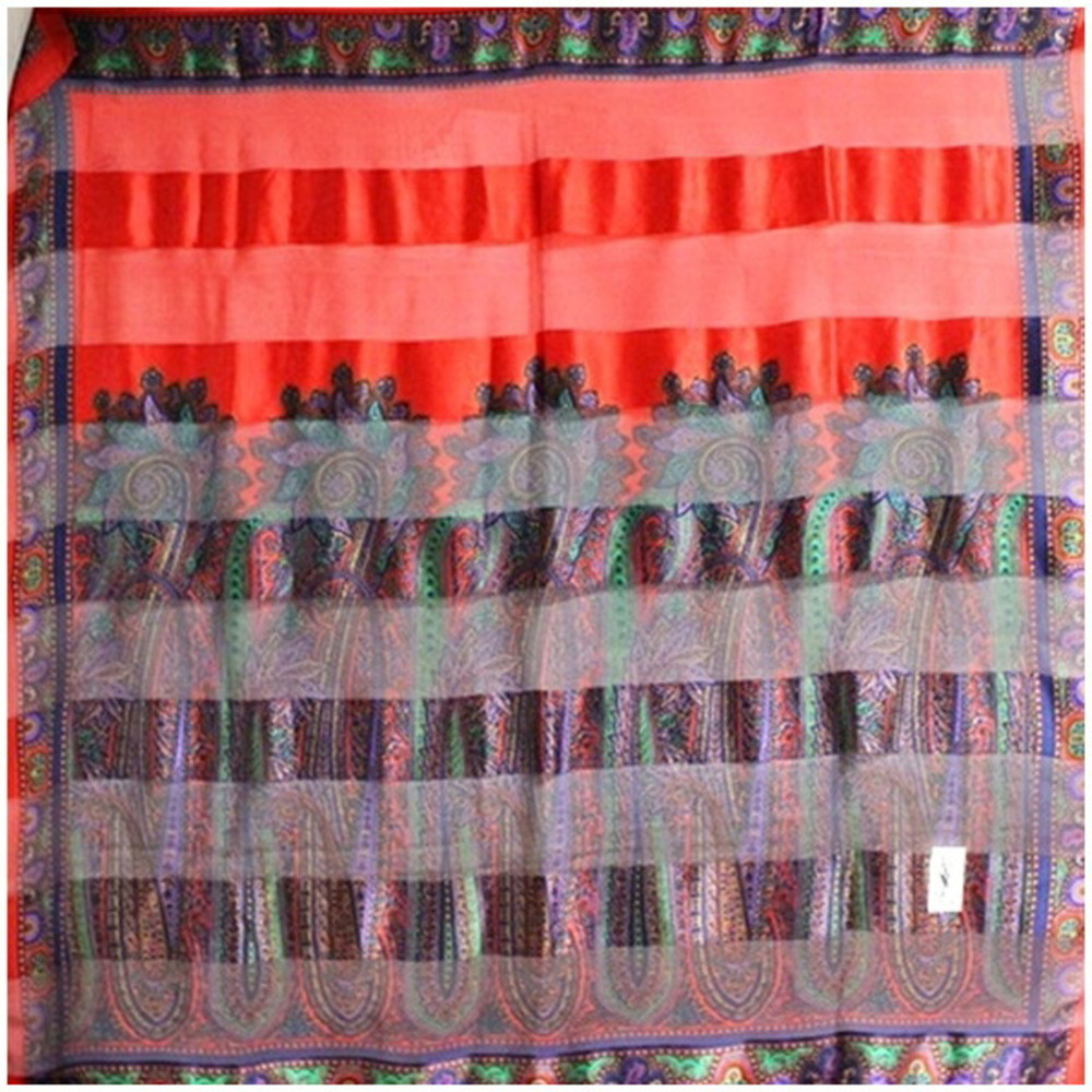 Yves Saint Laurent Large Scarf/Muffler, Red, Women's